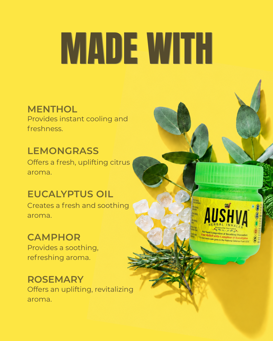 Aushva Herbal Inhaler Pack of 4