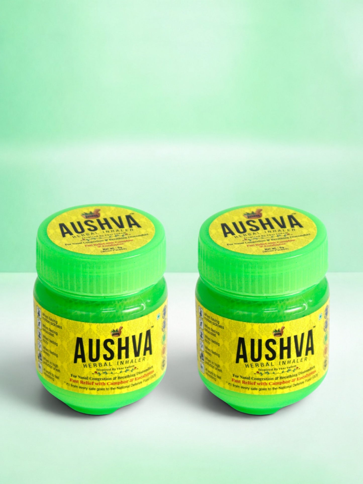 Aushva Natural Herbal Inhaler Pack of 2