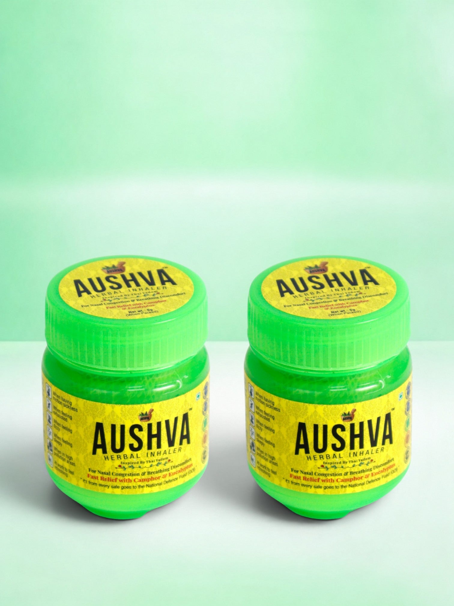 Aushva Natural Herbal Inhaler Pack of 2