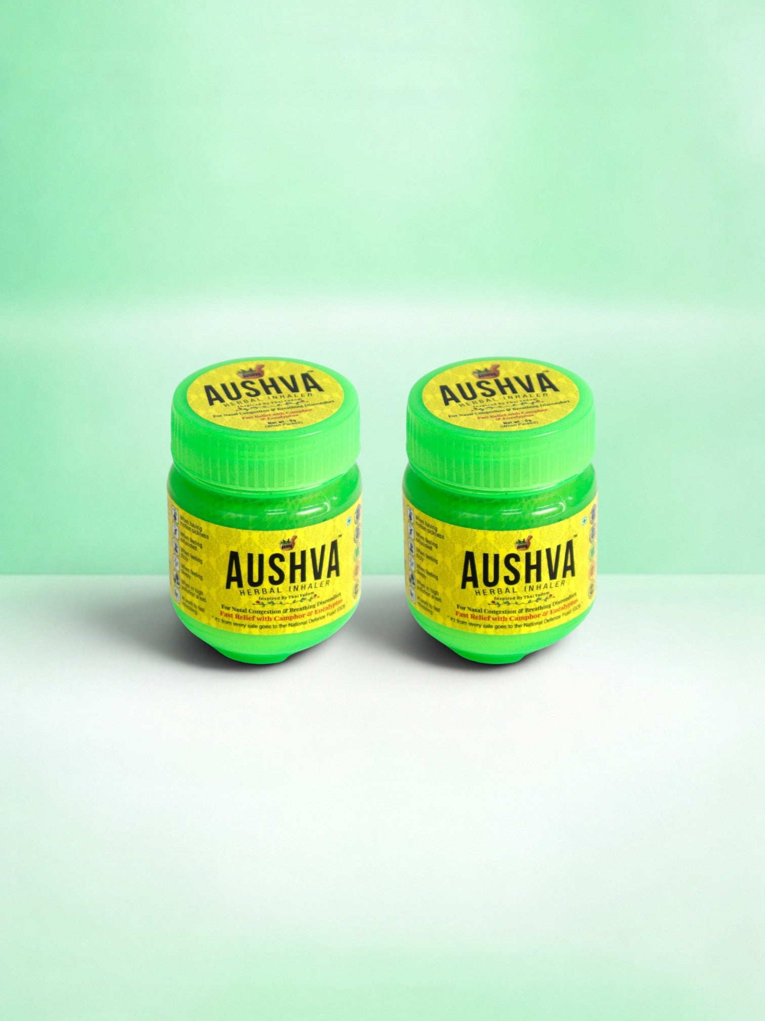 Aushva Natural Herbal Inhaler Pack of 2