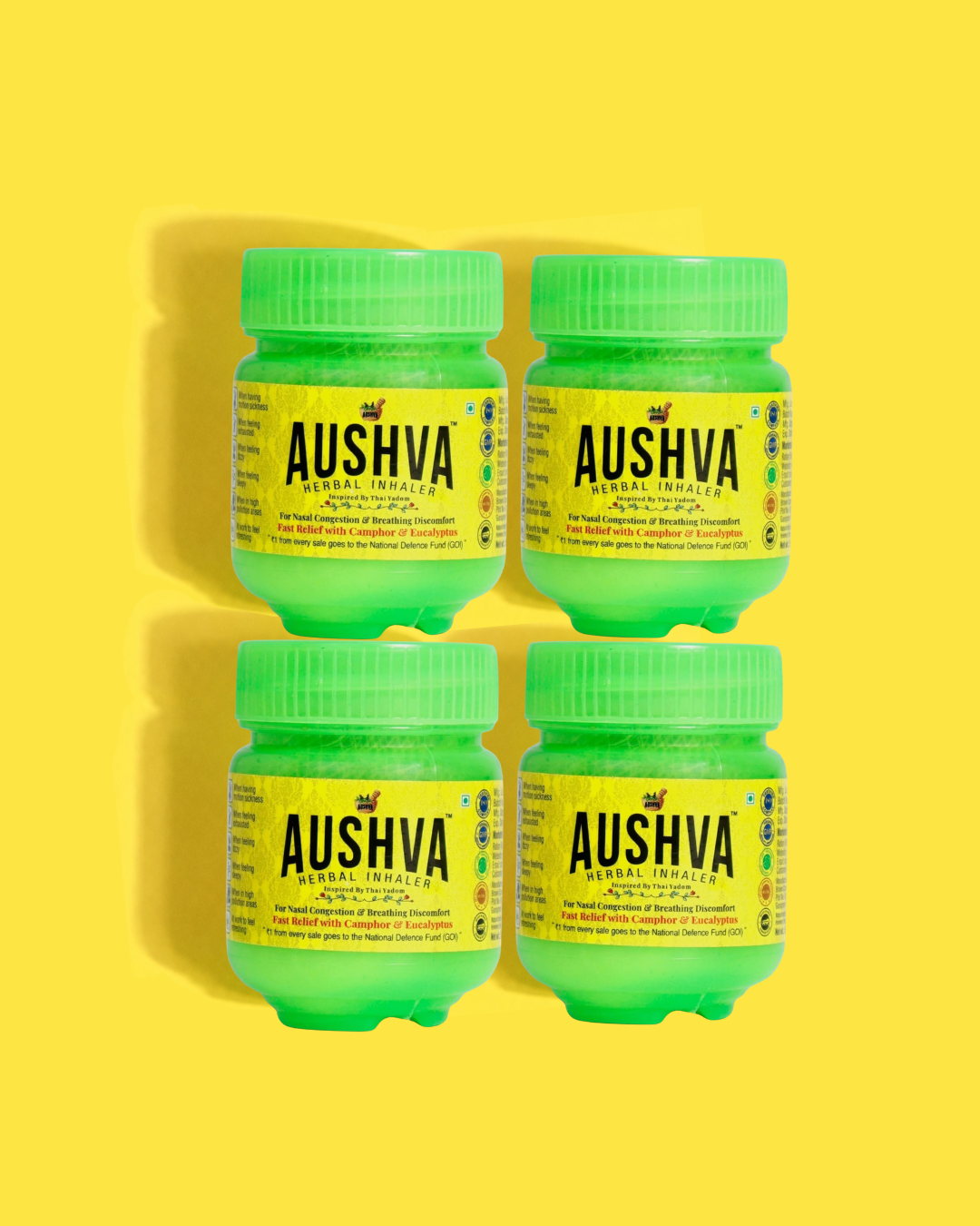 Aushva Herbal Inhaler Pack of 4