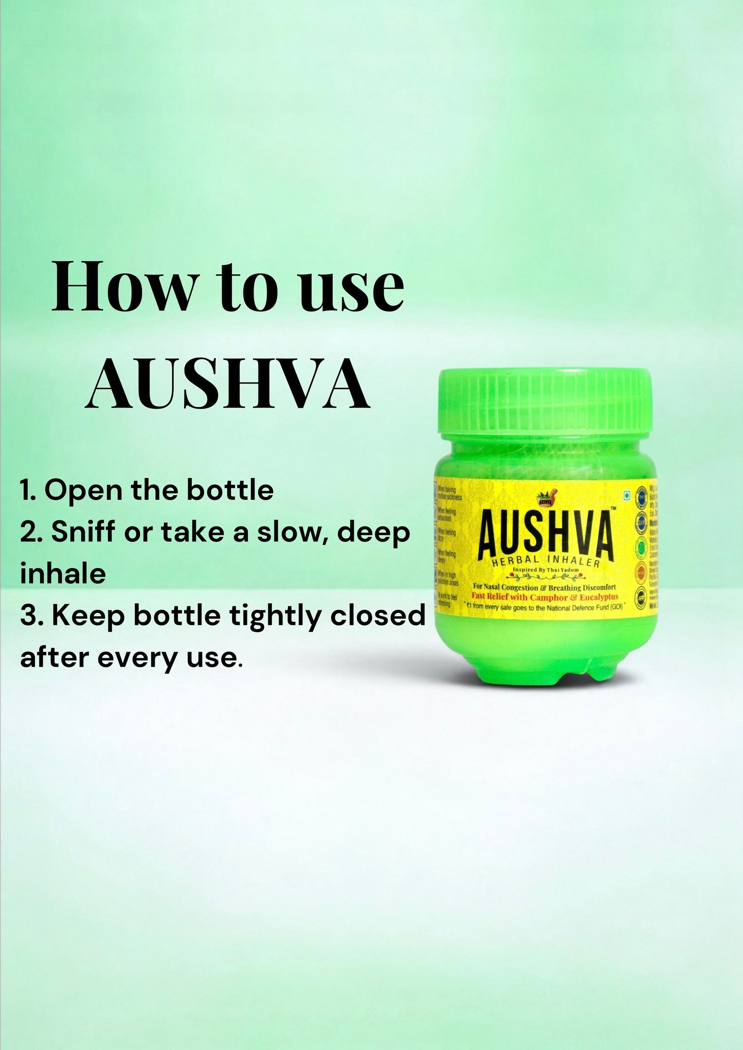 Aushva Natural Herbal Inhaler Pack of 2