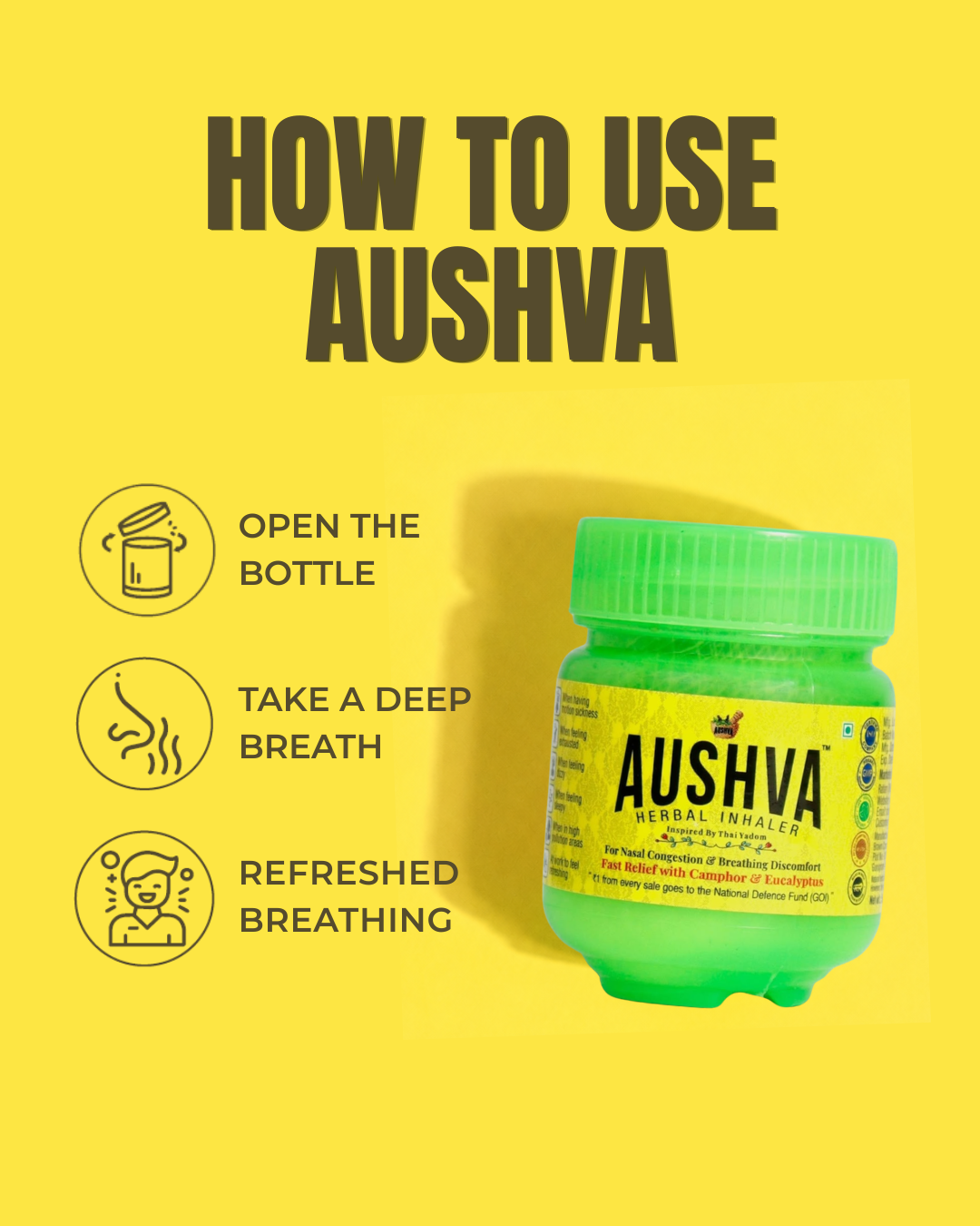 Aushva Herbal Inhaler Pack of 1
