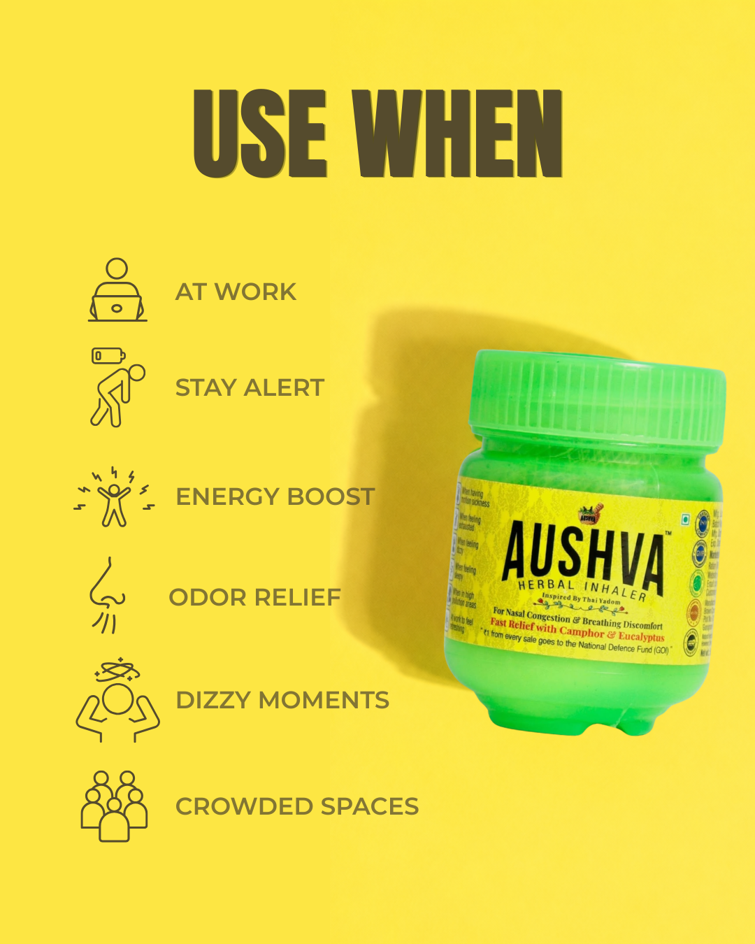 Aushva Herbal Inhaler Pack of 1