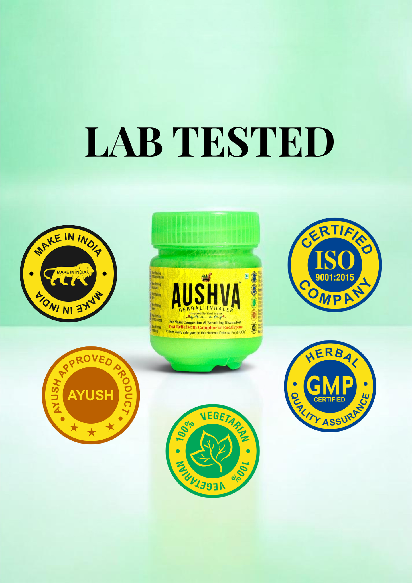 Aushva Natural Herbal Inhaler Pack of 2